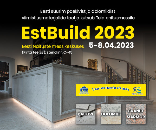 Limestone Factories of Estonia OÜ invites you to the 25th International Construction Fair